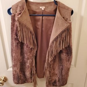 Faux fur vest